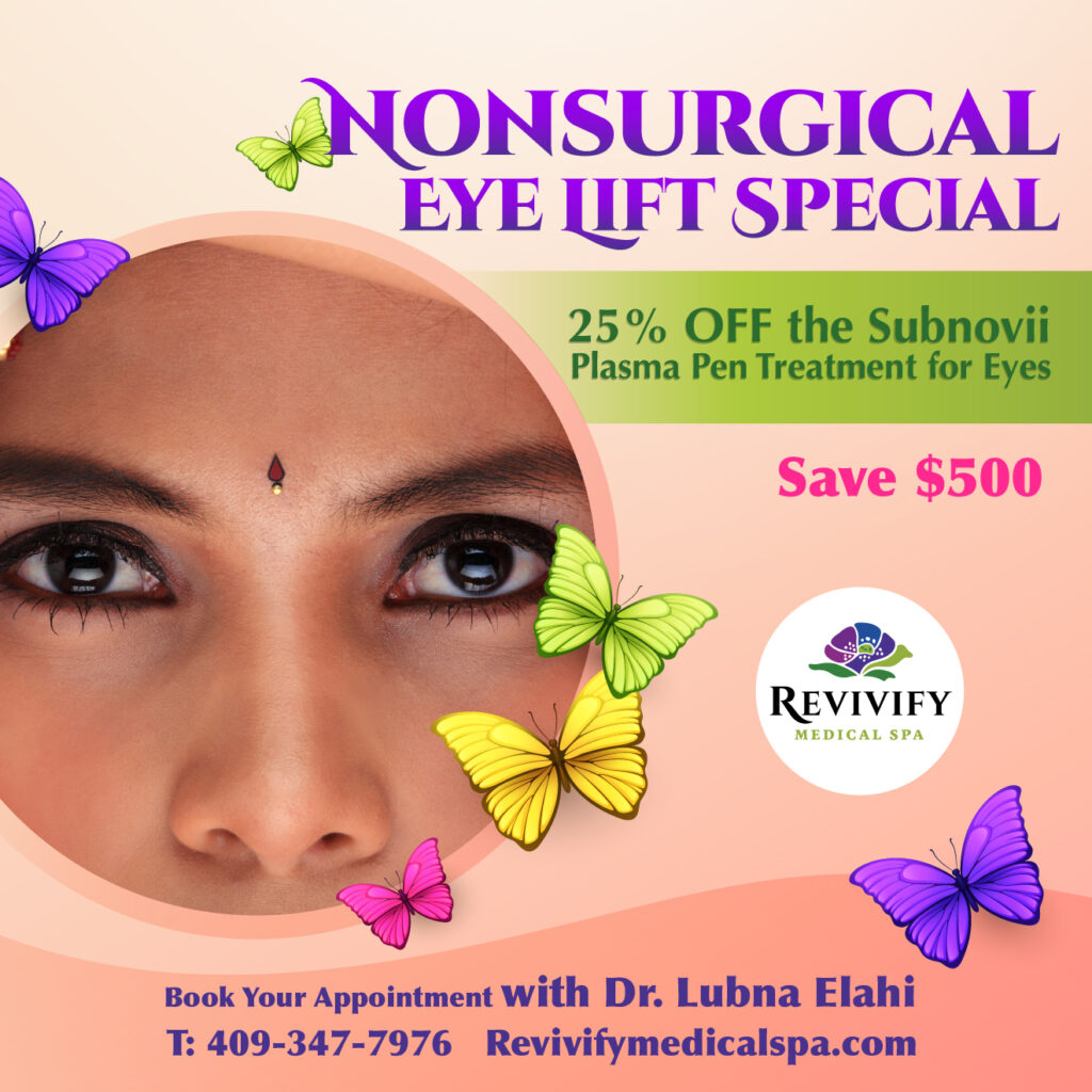 non surgical eye lift special subnovii plasma pen