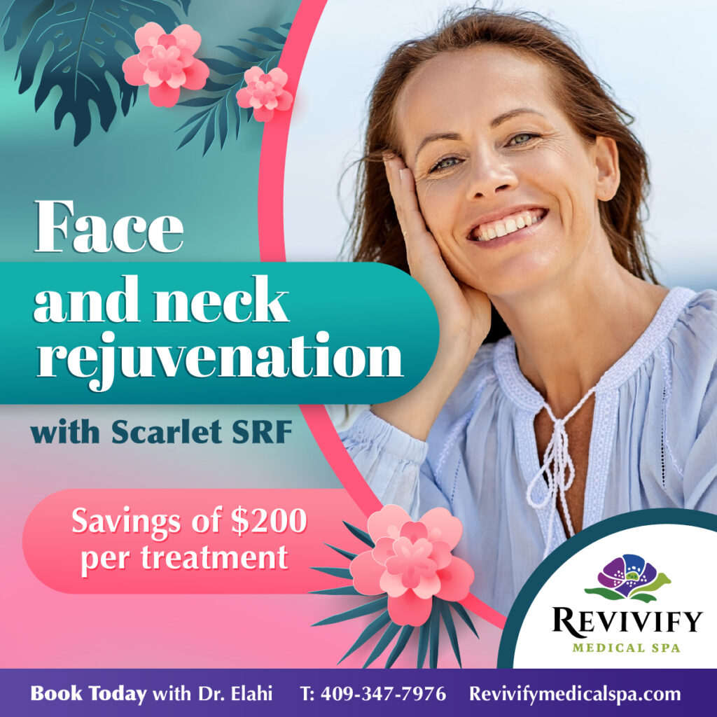 Scarlet SRF face and neck rejuvenation special