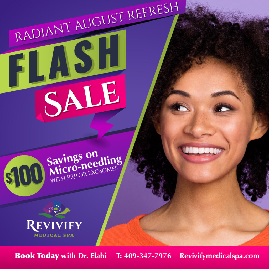 flash sale on microneedling with prp or exosomes