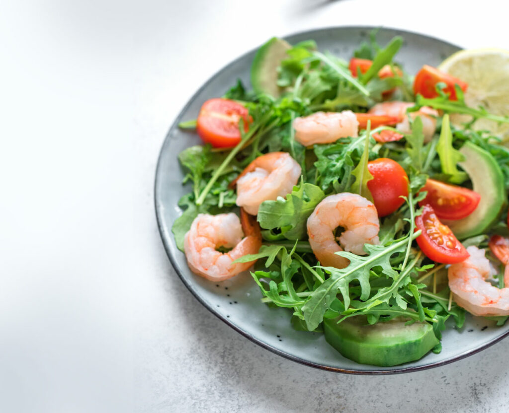 Cajun Spiced Shrimp Salad with a Texas Twist