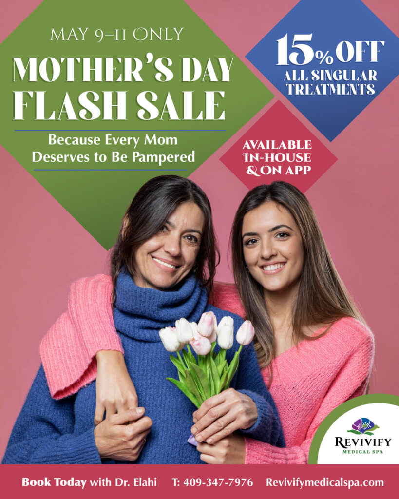 Mother’s Day Flash Sale – 15% Off All Single Treatments